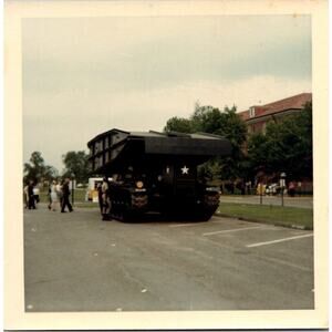 Vietnam War Trucks & Soldiers About To Be Deployed On Base Actual Picture Photo